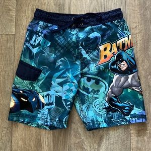 Batman Bathing Trunks Suit Boys Size 6
